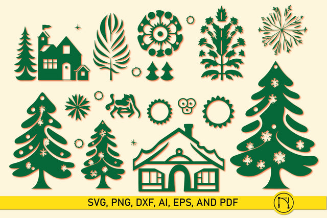 Cricut Christmas Element SVG Bundle SVG MD JOYNAL ABDIN 