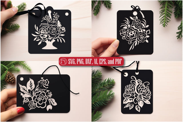 Cricut Christmas Gift Tag SVG Bundle SVG MD JOYNAL ABDIN 