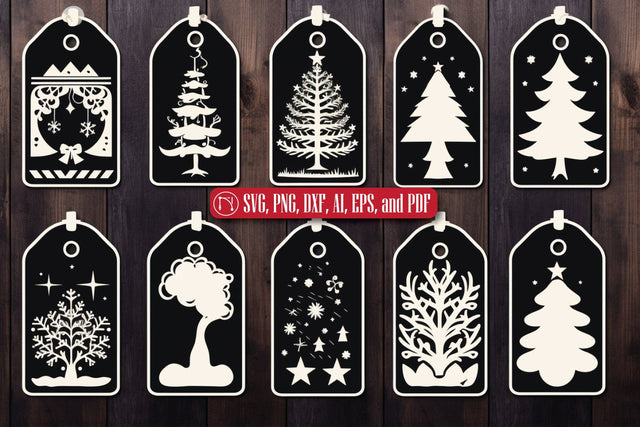 Cricut Christmas Gift Tag SVG Bundle SVG MD JOYNAL ABDIN 