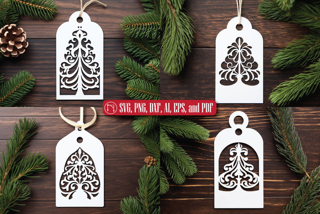 Cricut Christmas Gift Tag SVG Bundle SVG MD JOYNAL ABDIN 