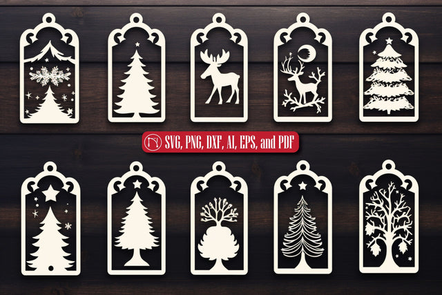 Cricut Christmas Gift Tag SVG Bundle SVG MD JOYNAL ABDIN 