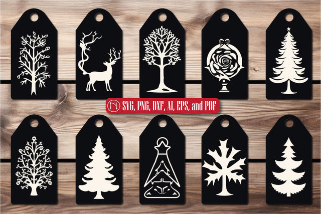 Cricut Christmas Gift Tag SVG Bundle SVG MD JOYNAL ABDIN 