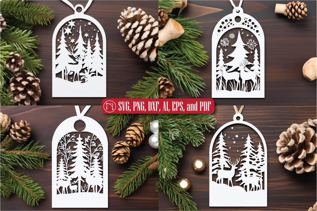 Cricut Christmas Gift Tag SVG Bundle SVG MD JOYNAL ABDIN 