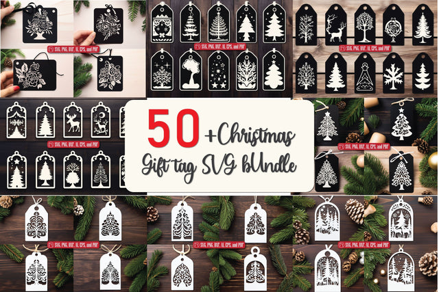 Cricut Christmas Gift Tag SVG Bundle SVG MD JOYNAL ABDIN 