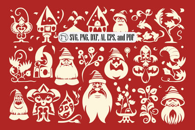 Cricut Christmas Gnome SVG Bundle SVG MD JOYNAL ABDIN 