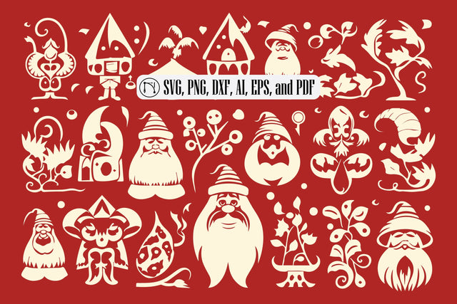Cricut Christmas Gnome SVG Bundle SVG MD JOYNAL ABDIN 