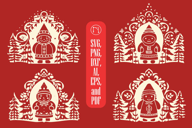 Cricut Christmas Gnome SVG Bundle SVG MD JOYNAL ABDIN 