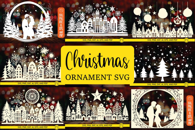 Cricut Christmas Ornament SVG Decor bundle SVG MD JOYNAL ABDIN 