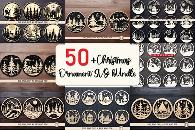 Cricut Christmas Scene Ornament SVG Bundle SVG MD JOYNAL ABDIN 