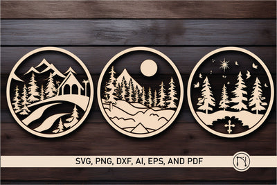 Cricut Christmas Scene Ornament SVG Bundle SVG MD JOYNAL ABDIN 
