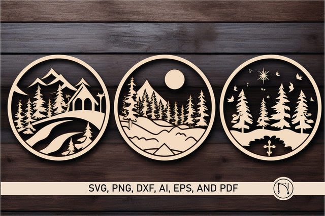 Cricut Christmas Scene Ornament SVG Bundle SVG MD JOYNAL ABDIN 