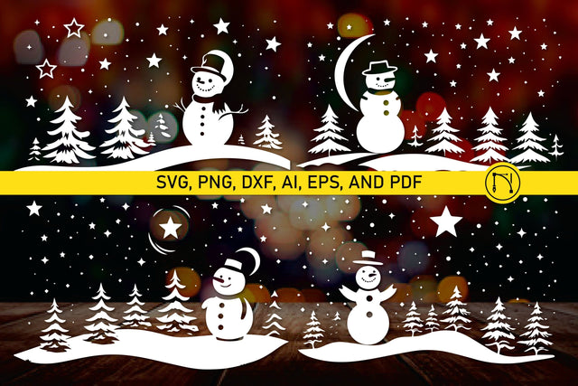 Cricut Christmas Snowman SVG Bundle SVG MD JOYNAL ABDIN 