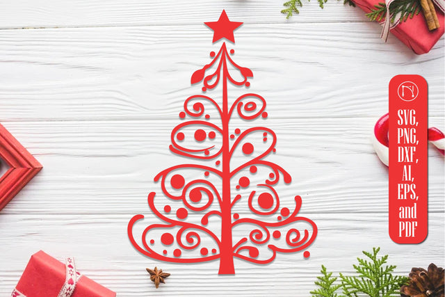 Cricut Christmas Tree SVG Cut File SVG MD JOYNAL ABDIN 