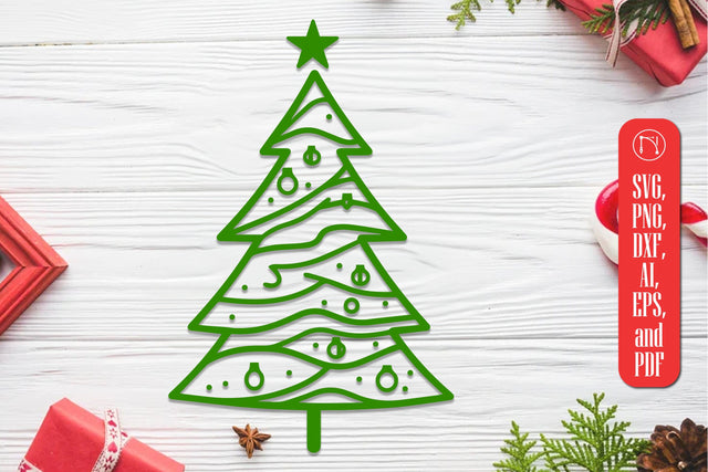 Cricut Christmas Tree SVG Cut File SVG MD JOYNAL ABDIN 