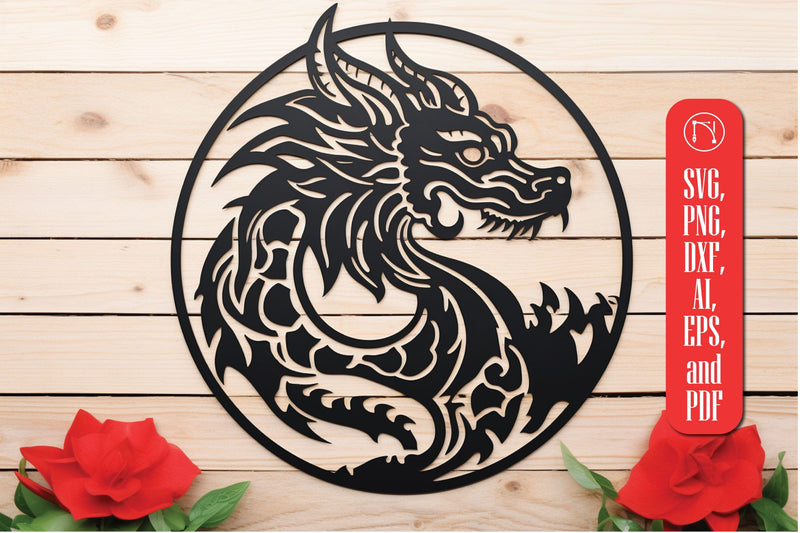 Cricut Dragon Papercut Decor SVG SVG MD JOYNAL ABDIN 