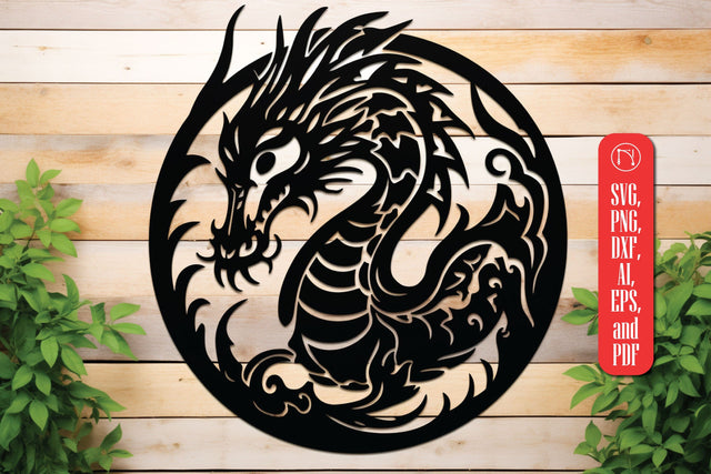 Cricut Dragon Papercut Decor SVG SVG MD JOYNAL ABDIN 