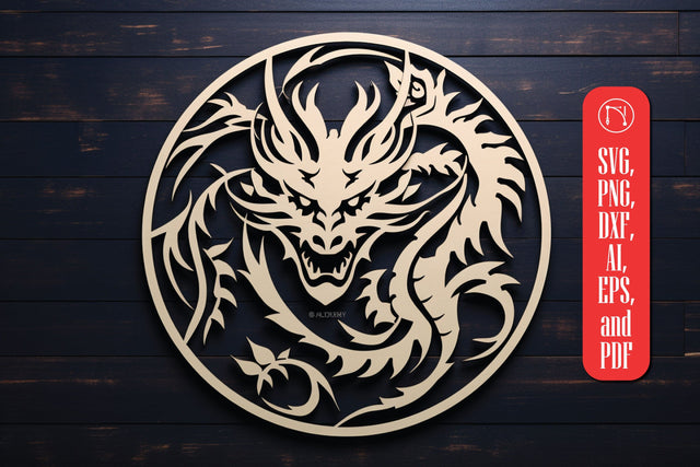 Cricut Dragon Papercut Decor SVG SVG MD JOYNAL ABDIN 