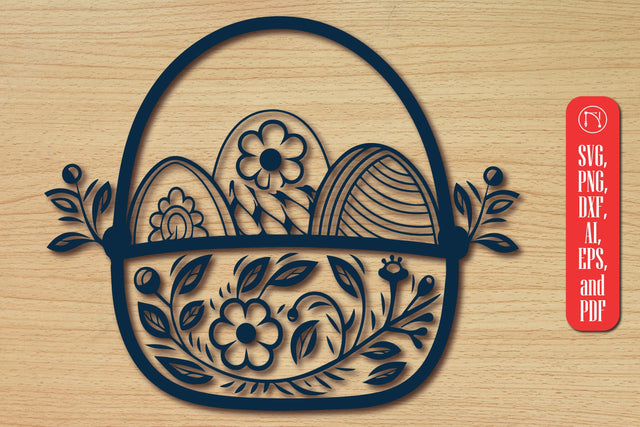 Cricut Easter Basket Papercut SVG SVG MD JOYNAL ABDIN 