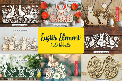 Cricut Easter Laser Cut SVG collection SVG MD JOYNAL ABDIN 