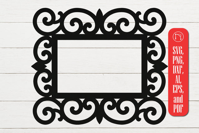 Cricut Floral Metal Frame SVG Cut File SVG MD JOYNAL ABDIN 