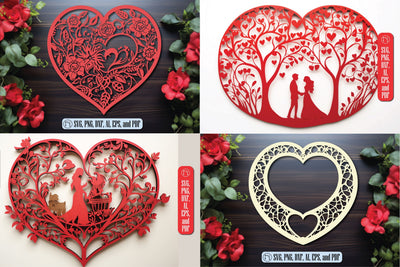 Cricut Flower Heart SVG Cut File Bundle SVG MD JOYNAL ABDIN 