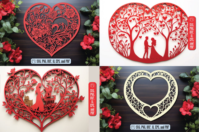 Cricut Flower Heart SVG Cut File Bundle SVG MD JOYNAL ABDIN 