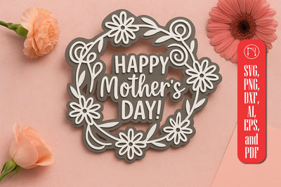 Cricut Happy Mother Day SVG Cut File SVG MD JOYNAL ABDIN 