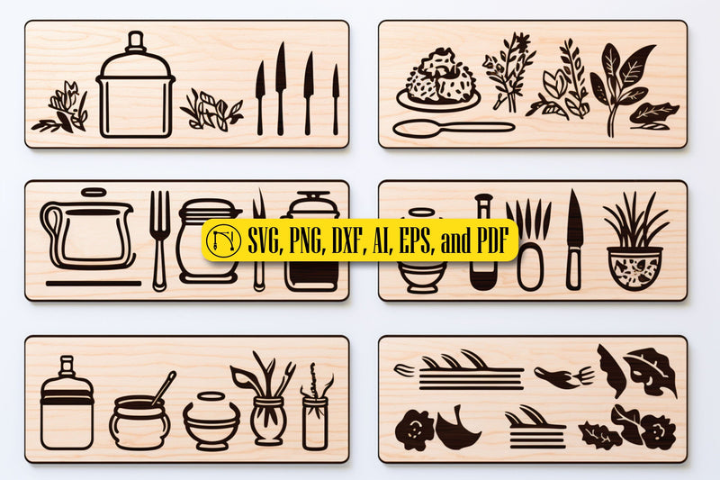 Cricut Kitchen Decor SVG Bundle - So Fontsy