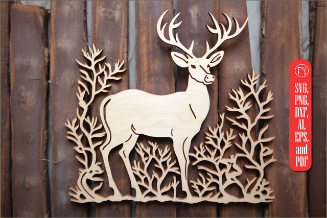 Cricut Laser Cut Deer SVG Decor SVG MD JOYNAL ABDIN 
