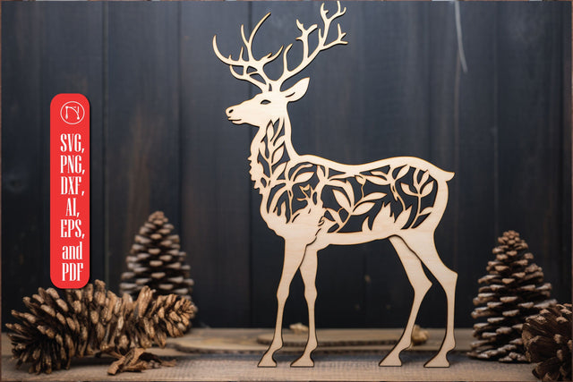 Cricut Laser Cut Deer SVG Decor SVG MD JOYNAL ABDIN 