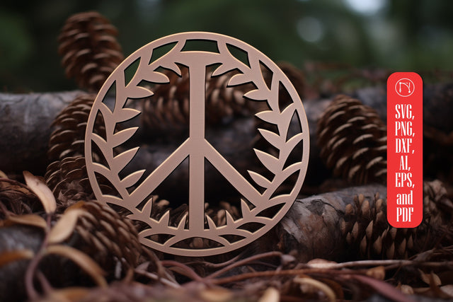 Cricut laser-cut Peace Sign SVG SVG MD JOYNAL ABDIN 