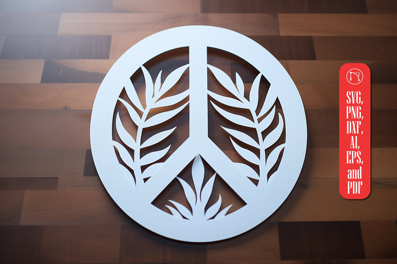 Cricut laser-cut Peace Sign SVG SVG MD JOYNAL ABDIN 