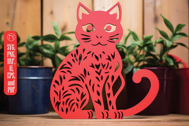 Cricut Laser Cut Valentine Cat SVG SVG MD JOYNAL ABDIN 