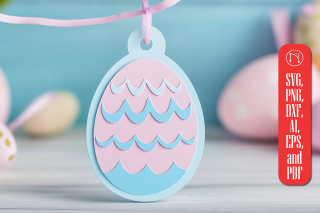 Cricut Layered Easter Eggs Tag SVG Cut File SVG MD JOYNAL ABDIN 