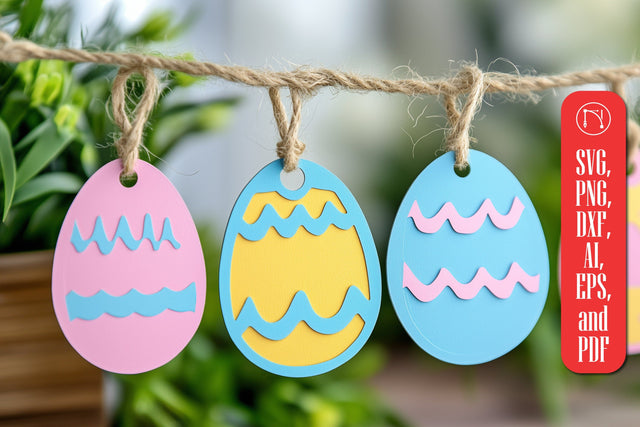 Cricut Layered Easter Eggs Tag SVG Cut File SVG MD JOYNAL ABDIN 