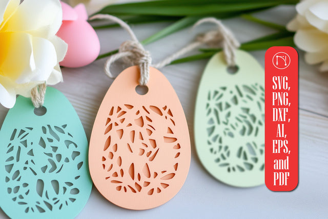 Cricut Layered Easter Eggs Tag SVG Cut File SVG MD JOYNAL ABDIN 