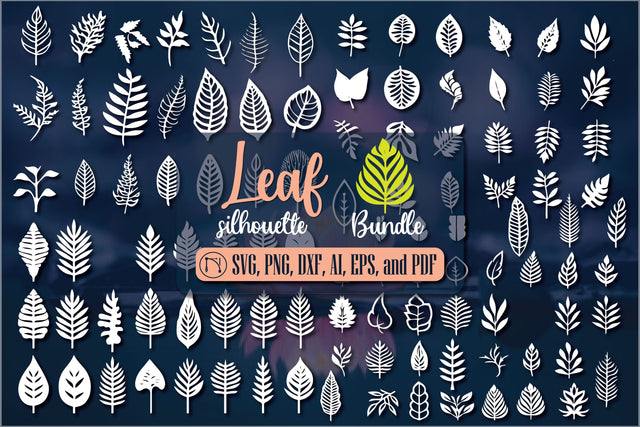 Cricut Leaf Silhouette SVG Mega Bundle SVG MD JOYNAL ABDIN 