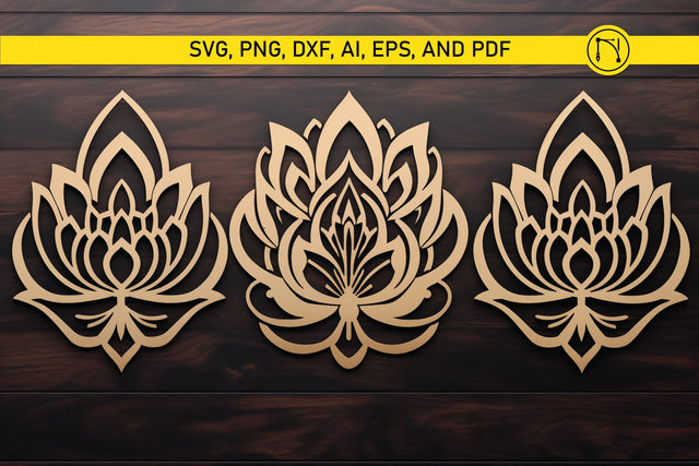 Cricut Lotus Mandala SVG Bundle SVG MD JOYNAL ABDIN 