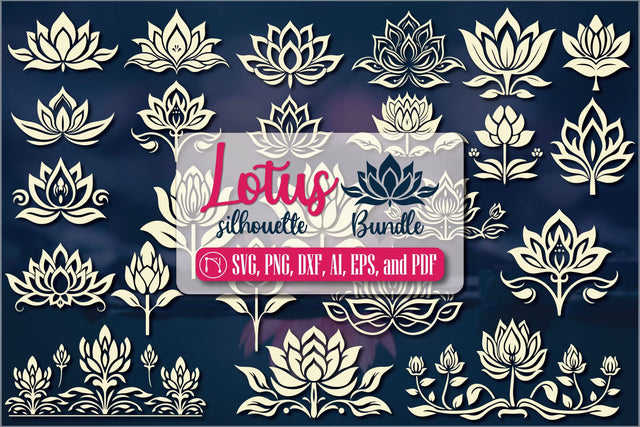 Cricut Lotus Silhouette SVG Mega Bundle SVG MD JOYNAL ABDIN 