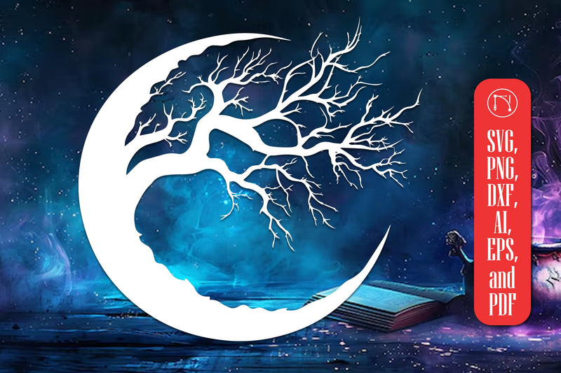 Cricut Mystical Moon SVG Cut File SVG MD JOYNAL ABDIN 