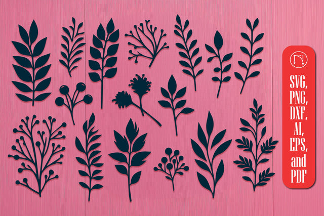 Cricut Natural Shapes Plant SVG Cut File SVG MD JOYNAL ABDIN 