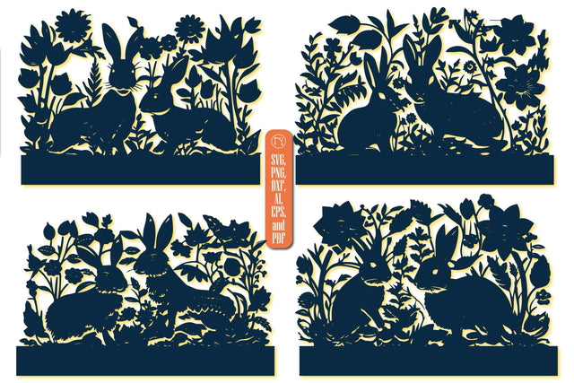 Cricut Paper Craft Rabbit SVG Bundle SVG MD JOYNAL ABDIN 