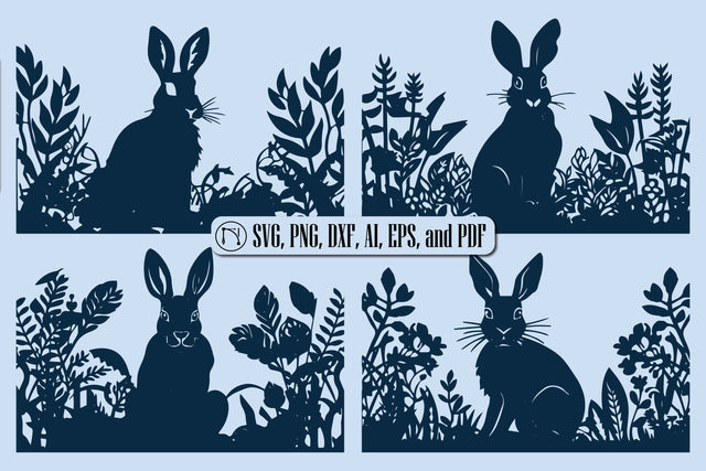 Cricut Paper Craft Rabbit SVG Bundle SVG MD JOYNAL ABDIN 
