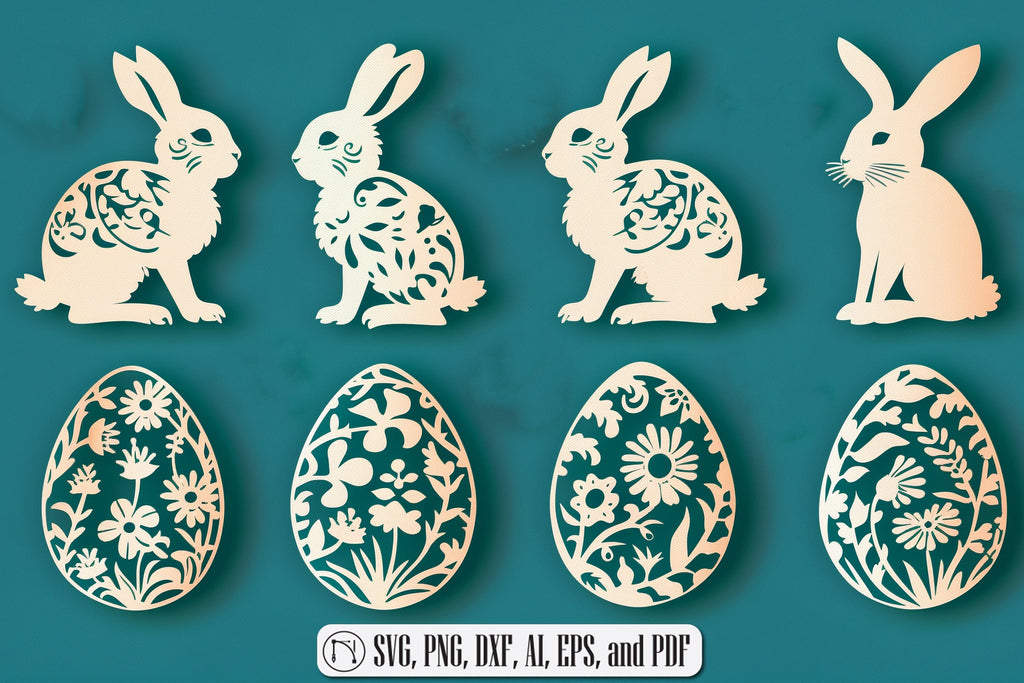 Cricut Paper Cut Easter SVG Bundle - So Fontsy
