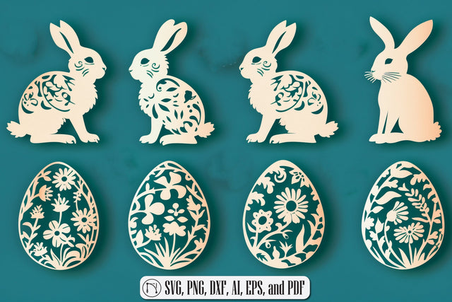 Cricut Paper Cut Easter SVG Bundle SVG MD JOYNAL ABDIN 