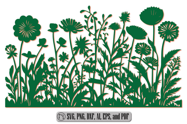Cricut Paper Cut Wild Flowers SVG Bundle SVG MD JOYNAL ABDIN 