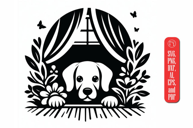 Cricut Peeking Dog SVG Bundle SVG MD JOYNAL ABDIN 