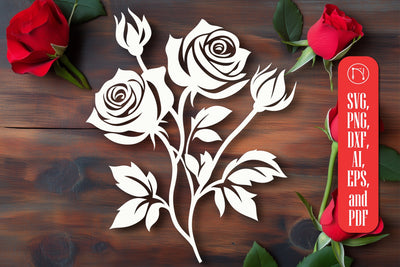Cricut Rose Bouquet SVG Cut File a SVG MD JOYNAL ABDIN 