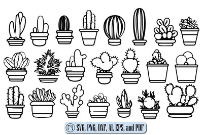 Cricut SUCCULENTS SVG Cut File Bundle SVG MD JOYNAL ABDIN 