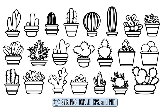 Cricut SUCCULENTS SVG Cut File Bundle SVG MD JOYNAL ABDIN 